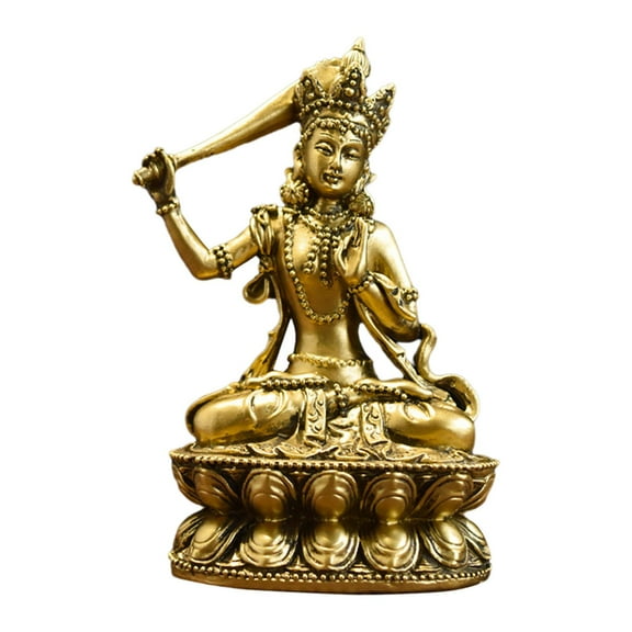 deevoka Buddha Statue Buddhism Resin Spiritual Decor for Office Living Room Tabletop C