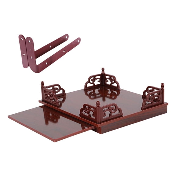 deevoka Buddha Statue Stand Chinese Feng Shui Hidden Pull Board Buddhist Altar S