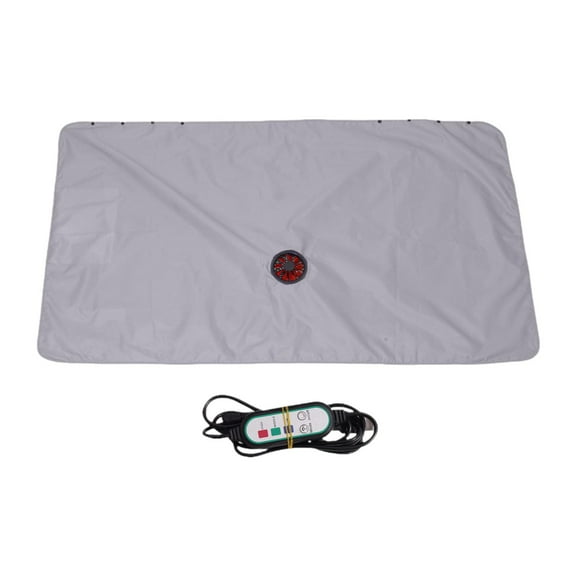 deevoka Built in Fan 12V Adjustable Cooling Throw Blanket Gray