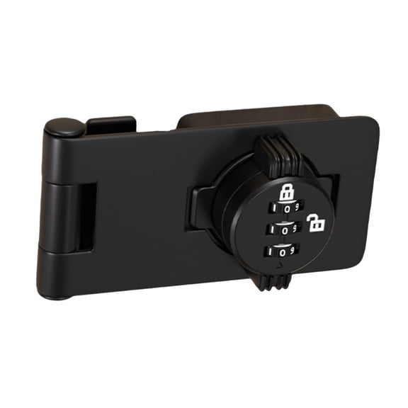 deevoka Cabinet Combination Lock Keyless Closet Box Drawer Password Rotary Hasp Lock Luminous