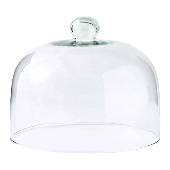 deevoka Cake Cover Display Cloche Reusable Clear Cake Lid for Party Afternoon Tea Diner 21.5cmx26cm