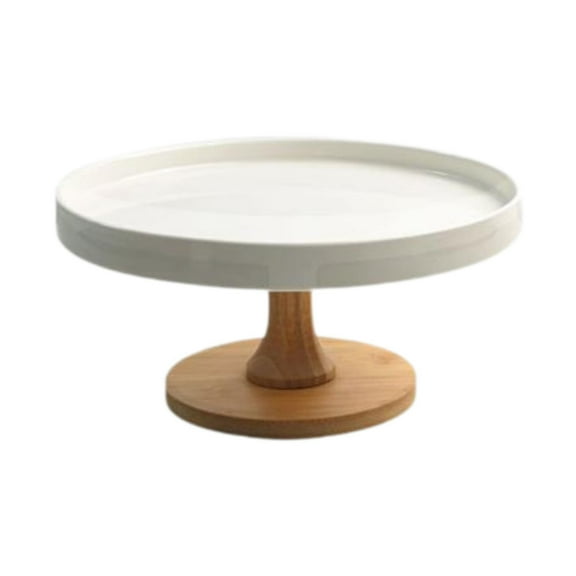 deevoka Cake Stand Ceramic Plate Serving Tray for Graduation Anniversary Celebration