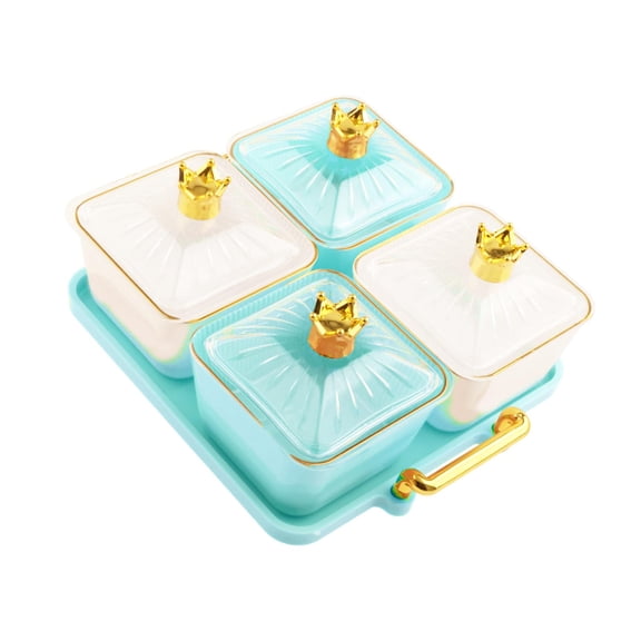 deevoka Candy Nut Serving Container Nut and Candy Serving Tray for Dining Room Party 2 White