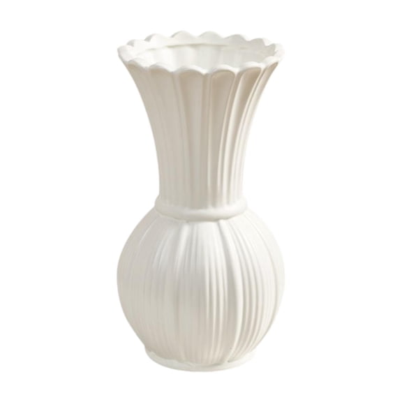 deevoka Ceramic Flower Vase Decorative Vase Simple Elegant Retro French Desktop Ornament L