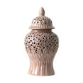 thumbnail image 1 of deevoka Ceramic Vase Storage Tank Porcelain Ginger Jar for Bedroom Arrangement Party, 1 of 9