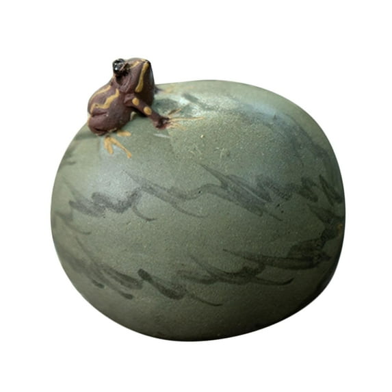 deevoka Clay Tea Pet Adorable Artwork Handmade Tea Pet for Table Cafe Cabinet G