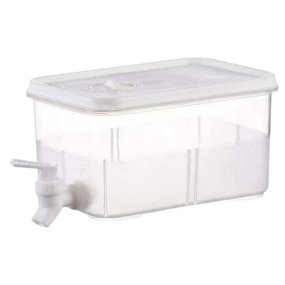 deevoka Clear Bucket with Faucet Drinkware Beverage Dispenser Lemonade Bucket 5L