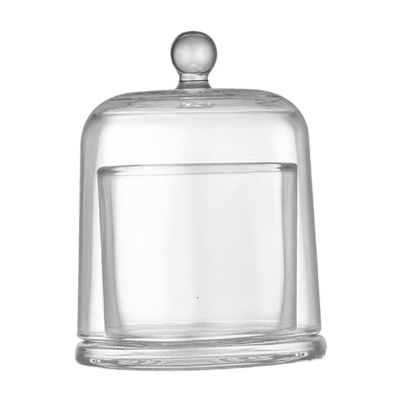 deevoka Clear Cloche Glass Dome Tabletop Ornament for Jewelry Plants Model Figurines S