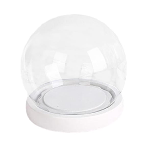 deevoka Clear Glass Dome with Base Container for Keepsakes Collectibles Figure Women Diameter 15cm