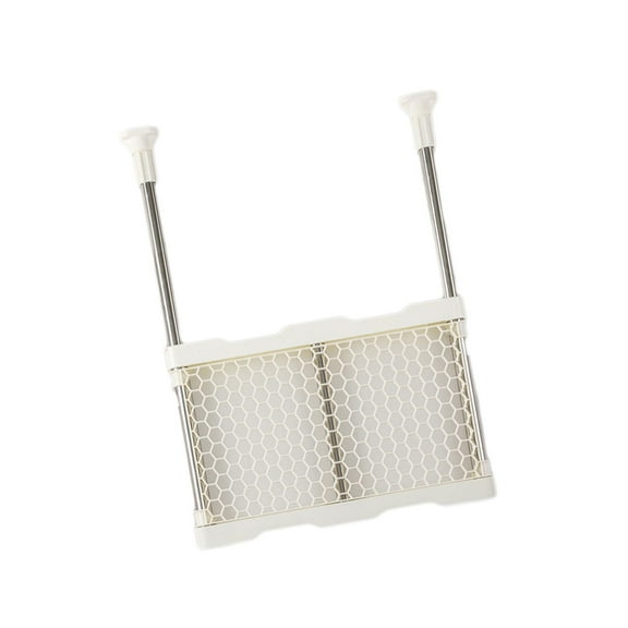deevoka Closet Tension Shelf DIY Closet Storage Shelf for Kitchen Household Bathroom 41cm x 33 to 50cm