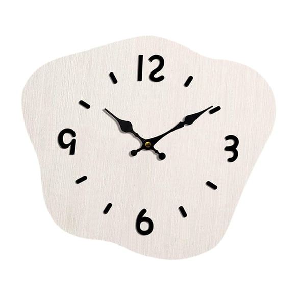 deevoka Cloud Clock Practical 3D Numbers Living Room Clock for Office Indoor Bedroom White Color