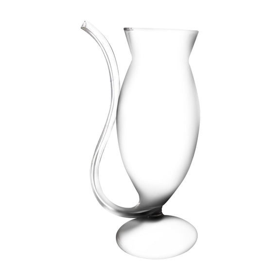 deevoka Cocktail Martini Glass, Glasses Drinkware, with Long Tail Straw, Juice Beverage Cup Glassware for Club Restaurant Decoration , 200ml