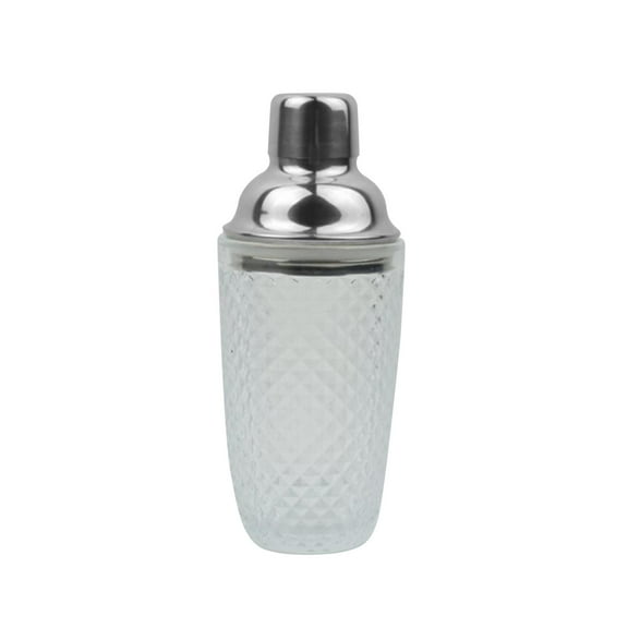 deevoka Cocktail Shaker Drinking Shaker Cocktail Mixer 350ml Professional Martini Shaker White