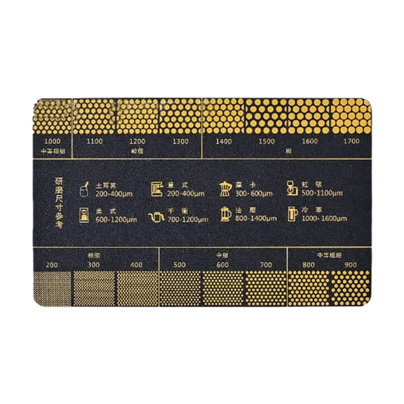 deevoka Coffee Reference Card Accessories Coffee Size Ruler for Home Bar Coffee Shop