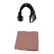 deevoka Coffee Replacement Fabric Cloth with Black Cords for Patio Recliners