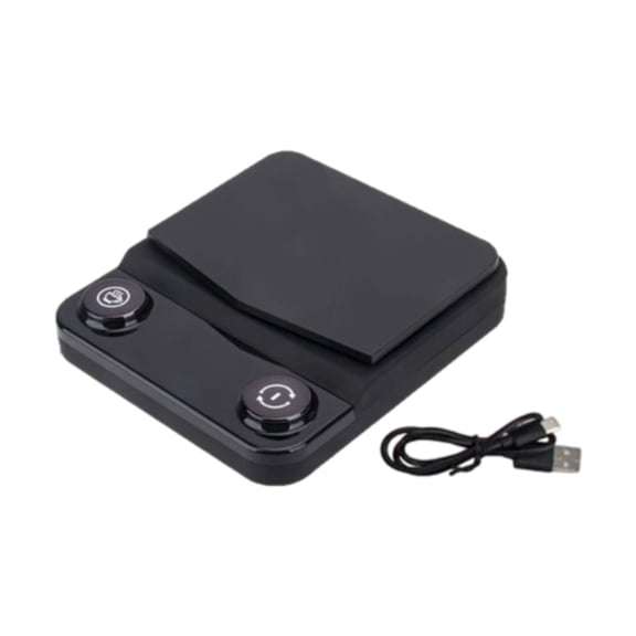 deevoka Coffee Scale Baking Weighing USB Range 0.3G-3000G Accuracy 0.1G LED Display Espresso Scale Kitchen Scale for Household Baking