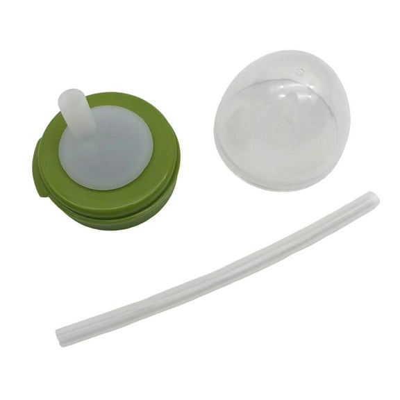 deevoka Coke Beer Can Lid Can Cover Sealer with Straw for Restaurants Kitchen Indoor Green