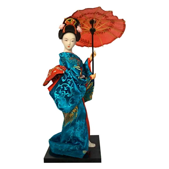 deevoka Collectible Figurine Statue Kabuki Doll Ornament Japanese Kimono Geisha Doll B