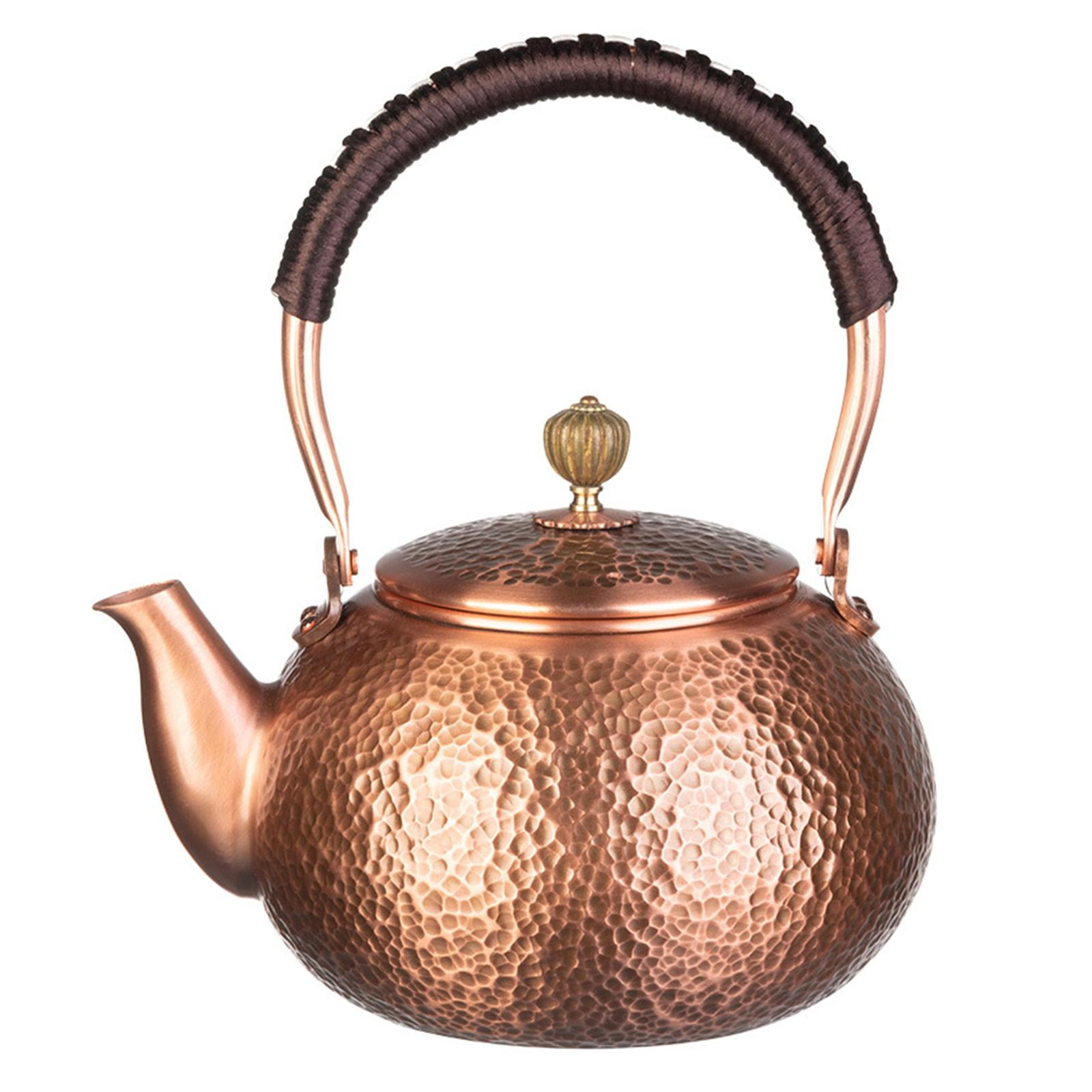 deevoka Copper Teapot Stoves Top Water Kettle Coffee Pot for Camping