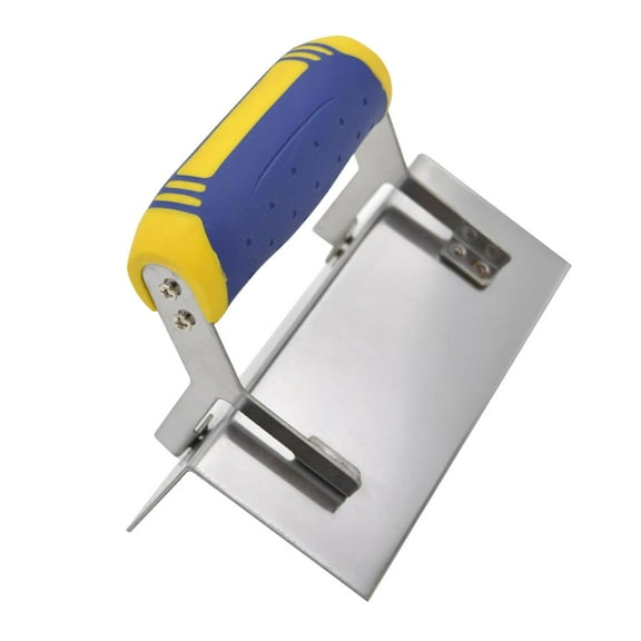 deevoka Corner Angle Trowel Stainless Steel Plastering Tool with Grip Handle Wall Repair Outside Corner