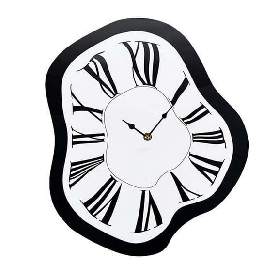 deevoka Creative Melting Clock Distorted Wall Clock Modern Interior Wall Clock Distorted