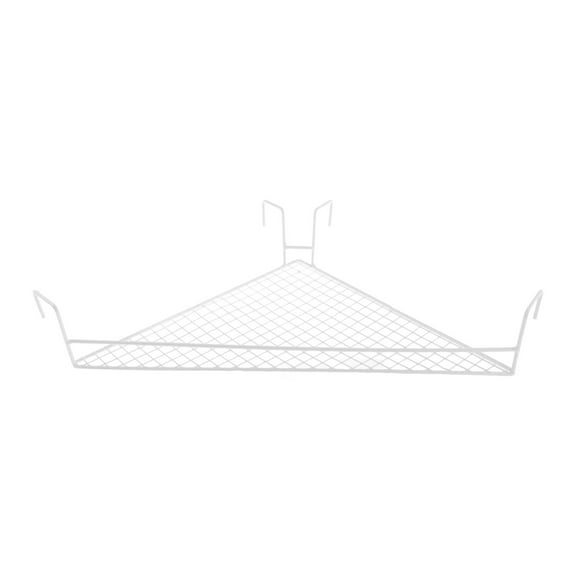 deevoka Cubicle Hanging Basket for Office Plant Railing Shelf for Porch Fence Garden Triangle White
