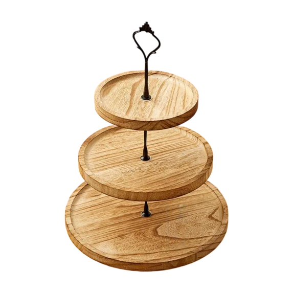deevoka Cupcake Stand Dessert Tray Kitchen Supplies Tabletop Centerpiece Cookie Rack for wood