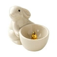 thumbnail image 1 of deevoka Cute Rabbit Holder Gift Mediation Animal Themed Stick Holder for White, 1 of 9