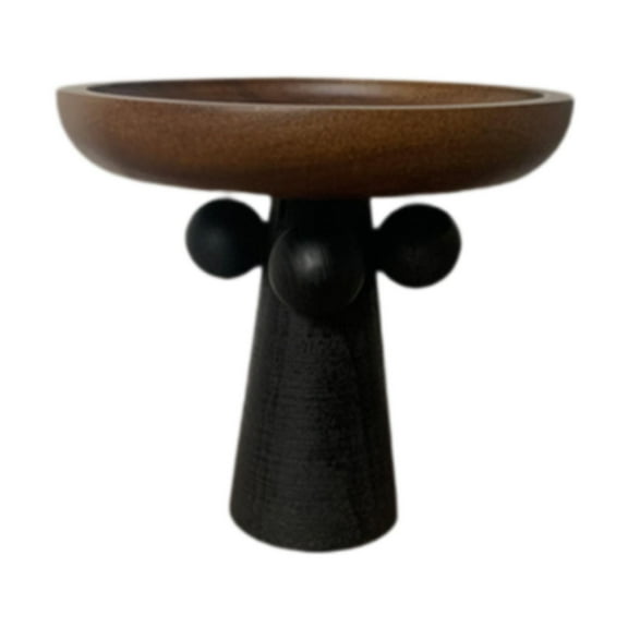 deevoka Decorative Tray Platter Table Centerpiece Serving Tray Wood for Coffee Table for S
