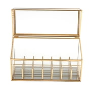 deevoka Delicacy Kitchen Lipstick Organizer, Dust-proof Lipstick Holder Jewelry Storage 14cm