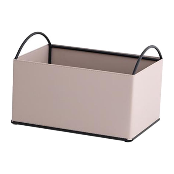 deevoka Desktop Storage Organizer Catchall Tray for Bathroom Home Counter Apricot