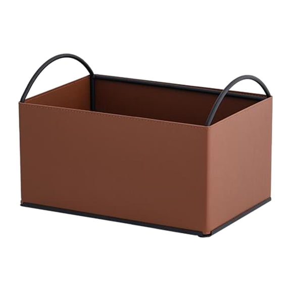 deevoka Desktop Storage Organizer Catchall Tray for Bathroom Home Counter Brown