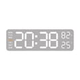 thumbnail image 1 of deevoka Digital Wall Clock Large Display Table Clock for Office Livingroom Classroom White Shell, 1 of 9