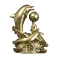 thumbnail image 1 of deevoka Dolphin Figurine Art Crafts Resin Sea Animal Sculpture for Office Desk Shelf B, 1 of 8