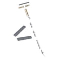 thumbnail image 1 of deevoka Double Side Mist Retractable Window Cleaner Glass Clean Scraper for Bathroom 2 cotton tips, 1 of 7