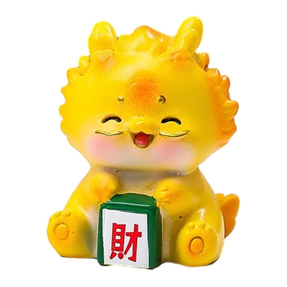 deevoka Dragon Statue Car Dashboard Decor Cute Collectible Decorative Miniature Figurine style G