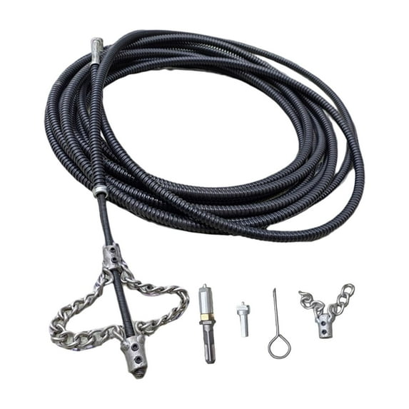 deevoka Drain Cleaner Multifunctional Drain Snake for Basin Kitchen Sink Shower Sink 1.5m