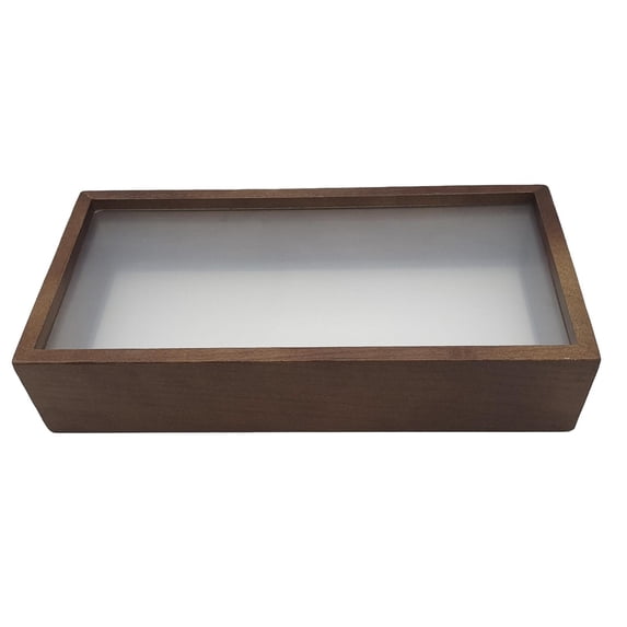 deevoka Dried Flower Display Case Wood Shadow Box Frame Pressed Flower Frame for Wedding 8inch