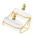 thumbnail image 1 of deevoka Dried Fruit Tray Organizer Fruit Bowls Serving Tray for Candy Appetizer Nuts 2 Layer, 1 of 9
