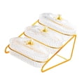 thumbnail image 1 of deevoka Dried es 3 Tier Vegetables Serving Dishes Tray for Hotel Home Holiday Clear Bowl, 1 of 9
