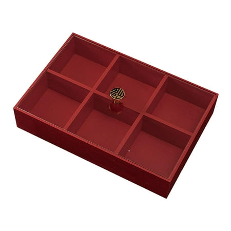 deevoka Dry Fruit Container Candy Bowl Wood Food Storage Bin for Cookies Sweets Nuts