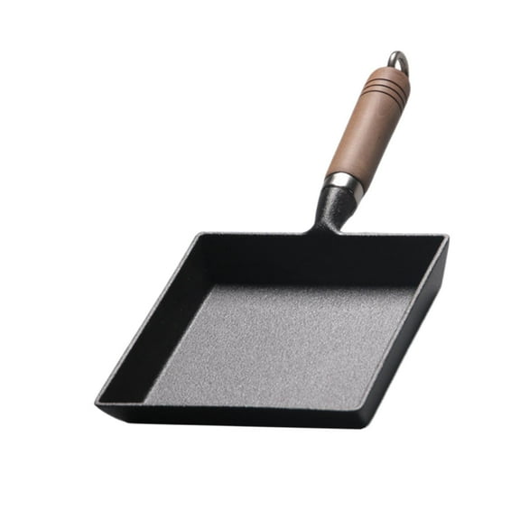 deevoka Egg Frying Pan Retangle Japanese Omelette Pan for Household Party Restaurant