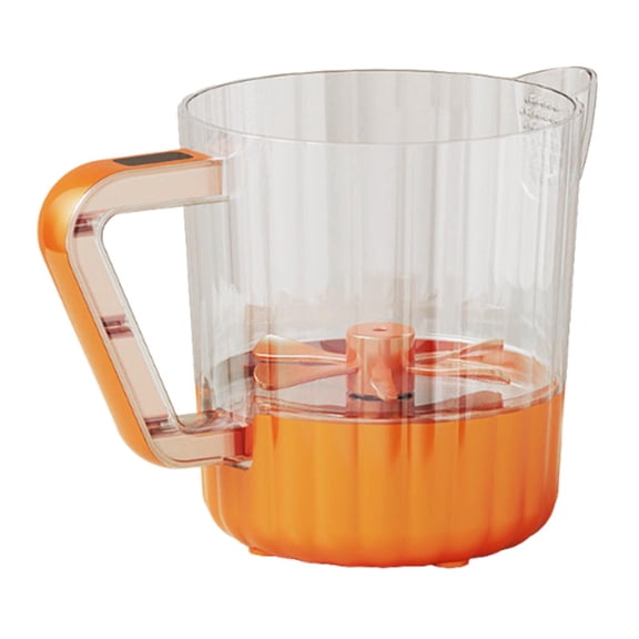 deevoka Electric Egg Beater Kitchen Mixer Multifunction Milk Frother with Strainer Spout orange