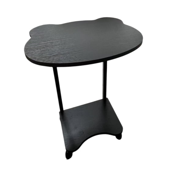 deevoka End Table Creative Plant Stand Small Side Table for Office Balcony Apartment black