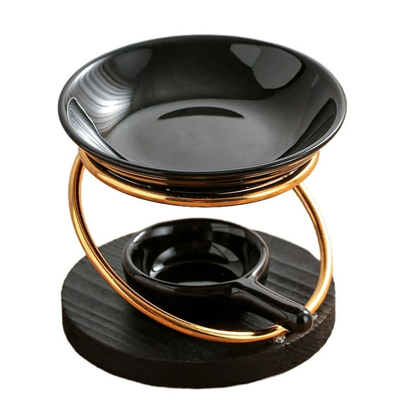 deevoka Essential Oil Burner Home Decor Tealight Candle Holder for Office Meditation Type D
