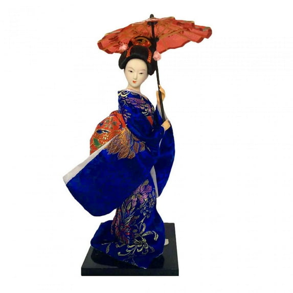 deevoka Ethnic Japanese Geisha Dolls 9" Asian Geisha Doll for Shelf Table Decoration A