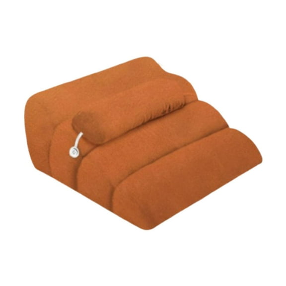 deevoka Face Down Wedge Prone Pillow for Reading Watching Movies Relaxing Orange