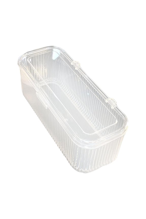 False Nail Tip Storage Box Compact Large Capacity with Lid Acrylic Organizer