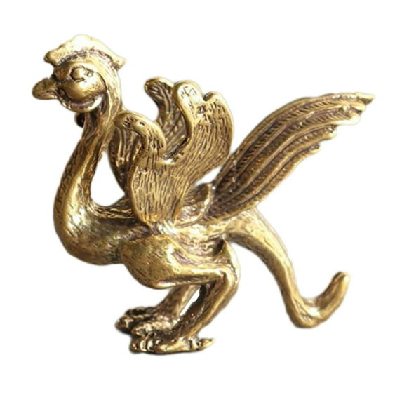 deevoka Feng Shui Brass Statue Decorative Animal Statue for Office Living Room Table