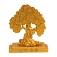 thumbnail image 1 of deevoka Feng Shui Statue Good Fortune Sculpture Business Store Party Wealth Figurine Rectangle Based Tree, 1 of 9